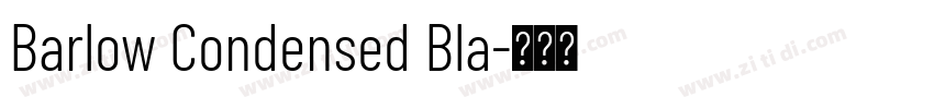 Barlow Condensed Bla字体转换